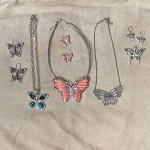 Lot of butterfly jewelry BOHO bundle!